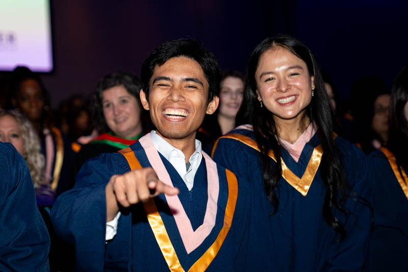 Student smiling for photo