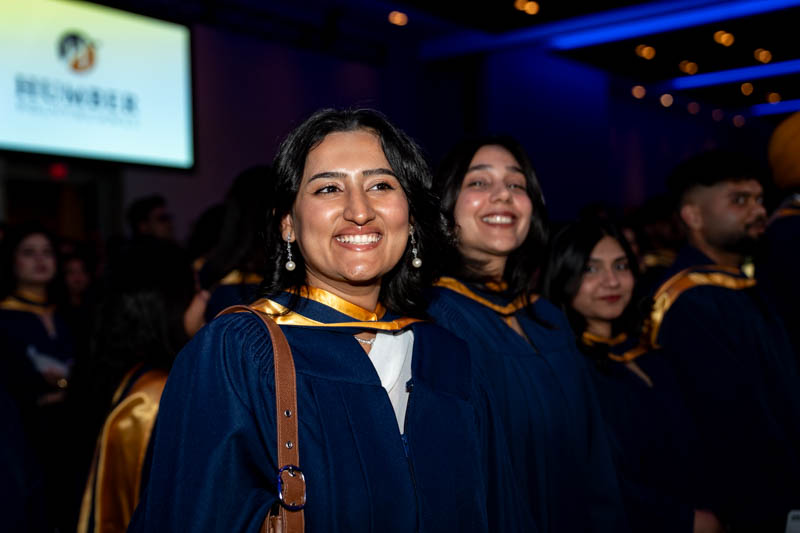 Students smiling for photo
