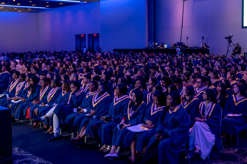 All students sitting down