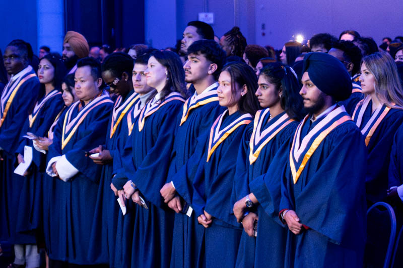 All students standing up