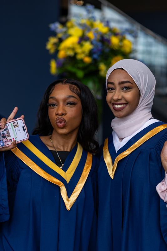 Students posing for photo