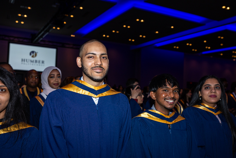 Students watching ceremony