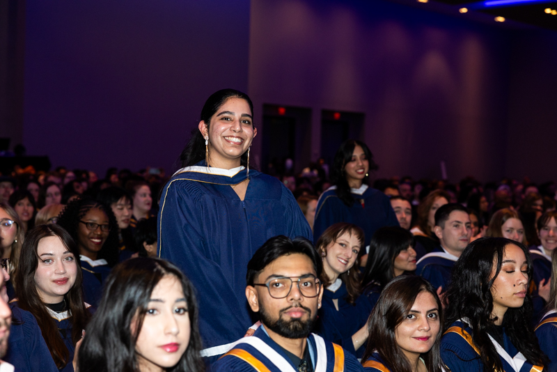 Students standing up