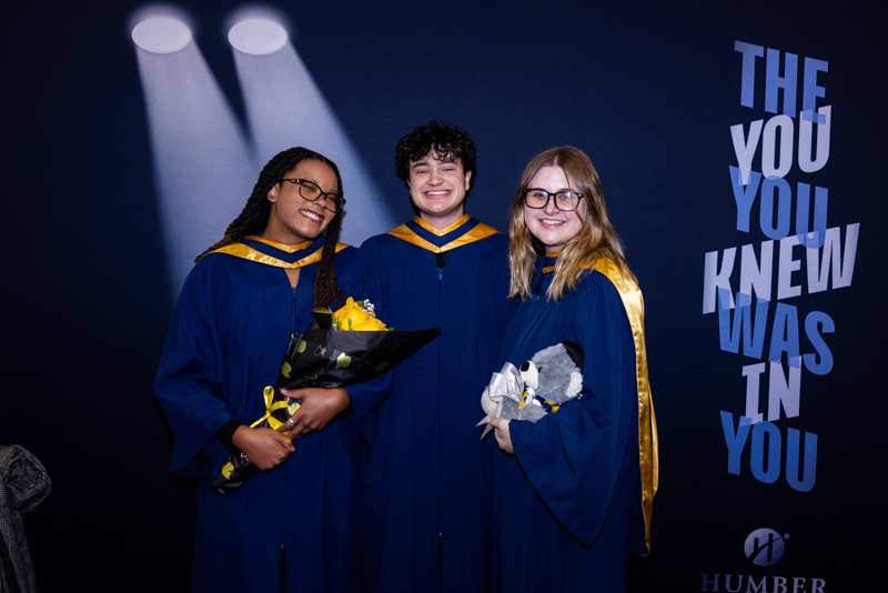 Students smiling for photo