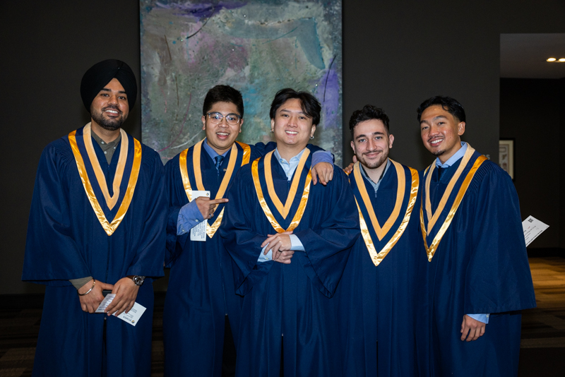 Students smiling for photo