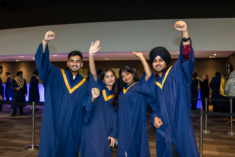 Students posing for photo