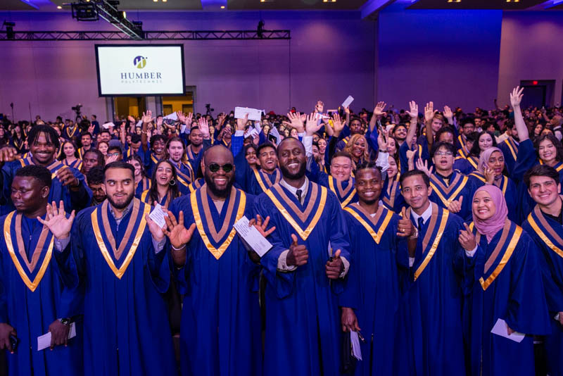 graduates at ceremony