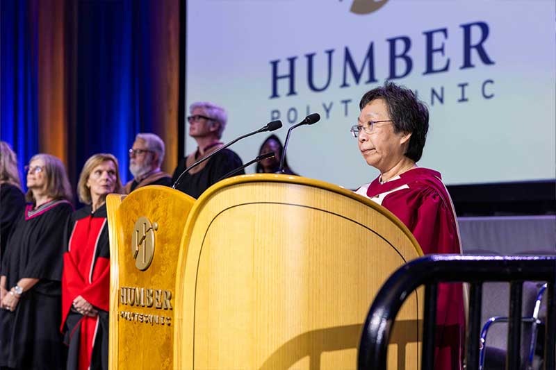 Person giving speech