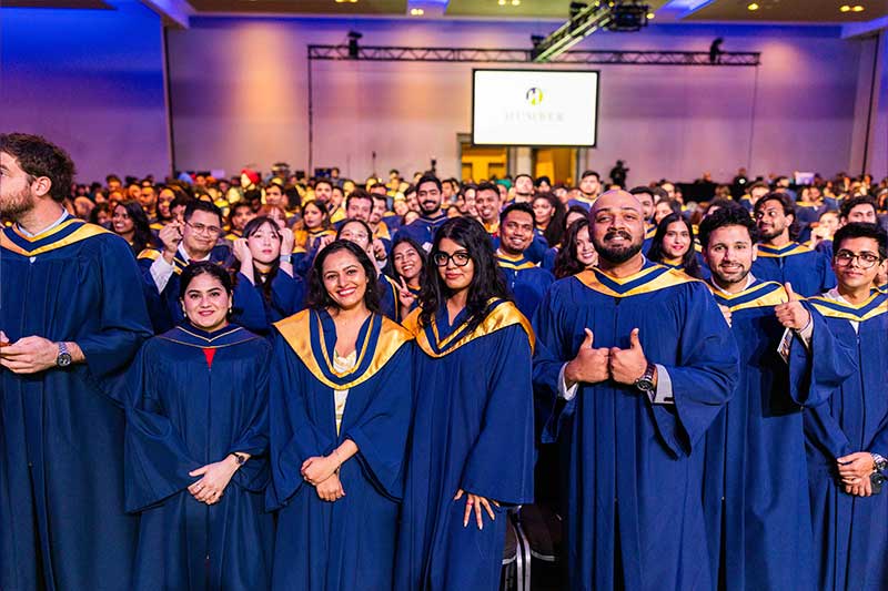 Students at the ceremony