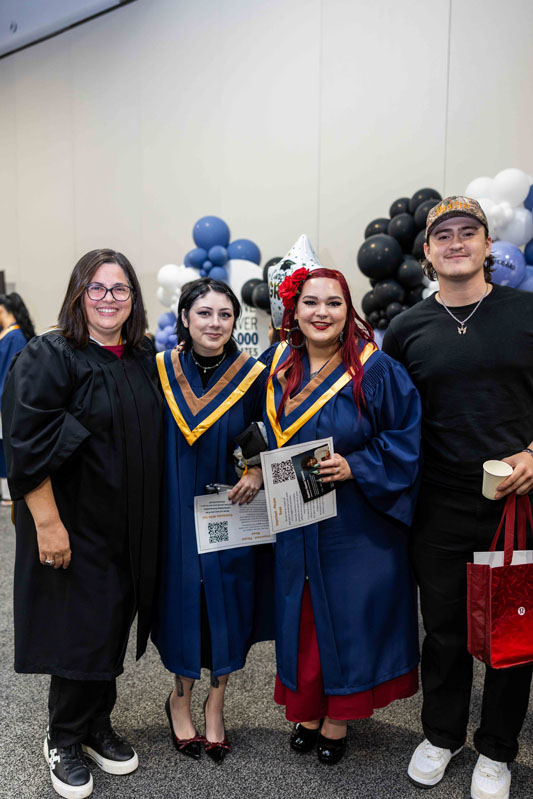 Students holding diploma