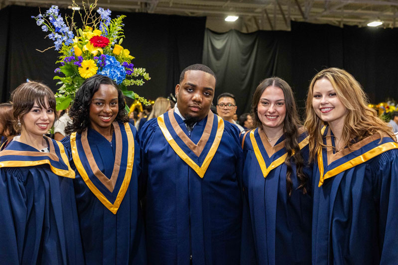 Students posing for picture