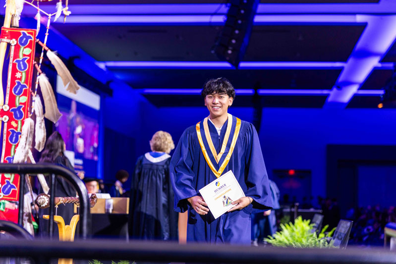 Student Receiving Diploma