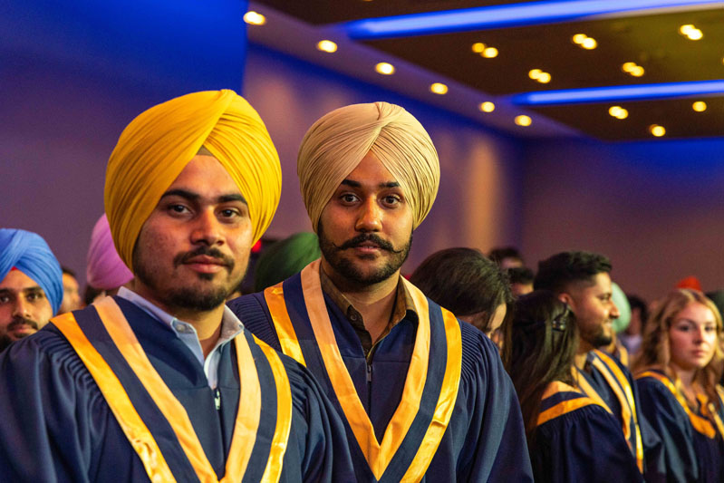 Students smiling