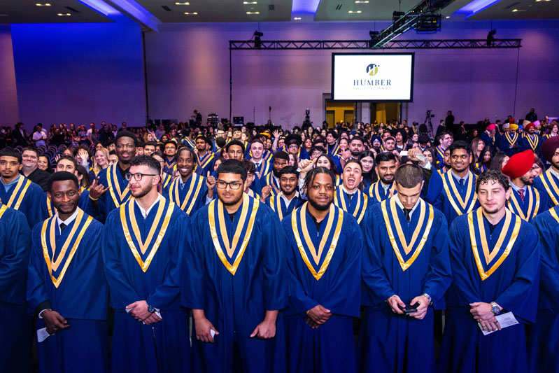 Students watching the ceremony