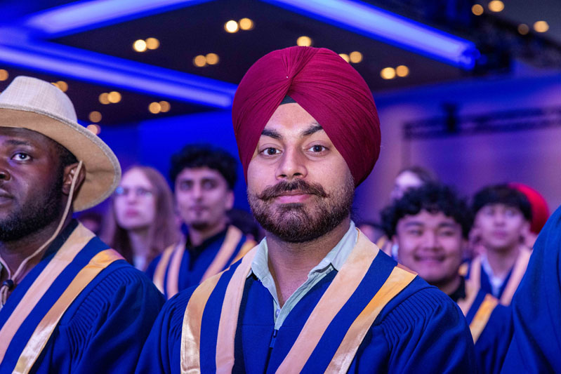Student smiling