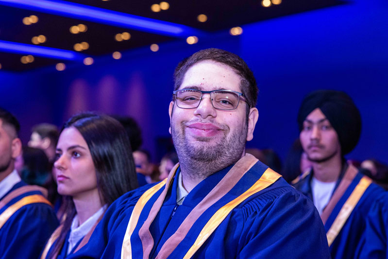Student smiling