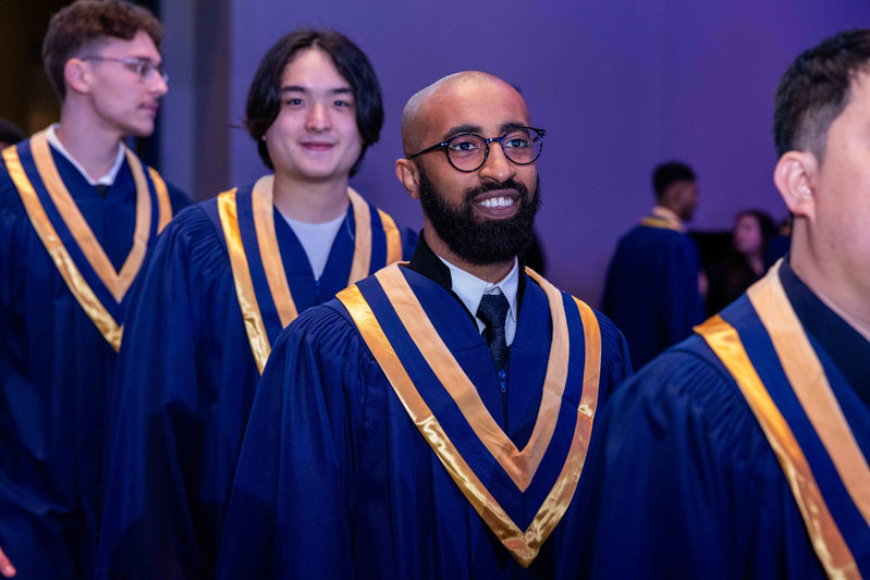 Students Smiling in line