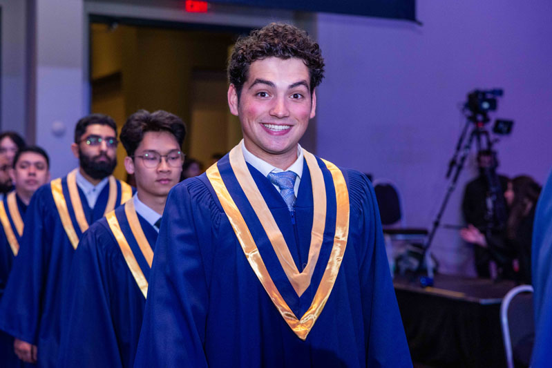 Students Smiling in line
