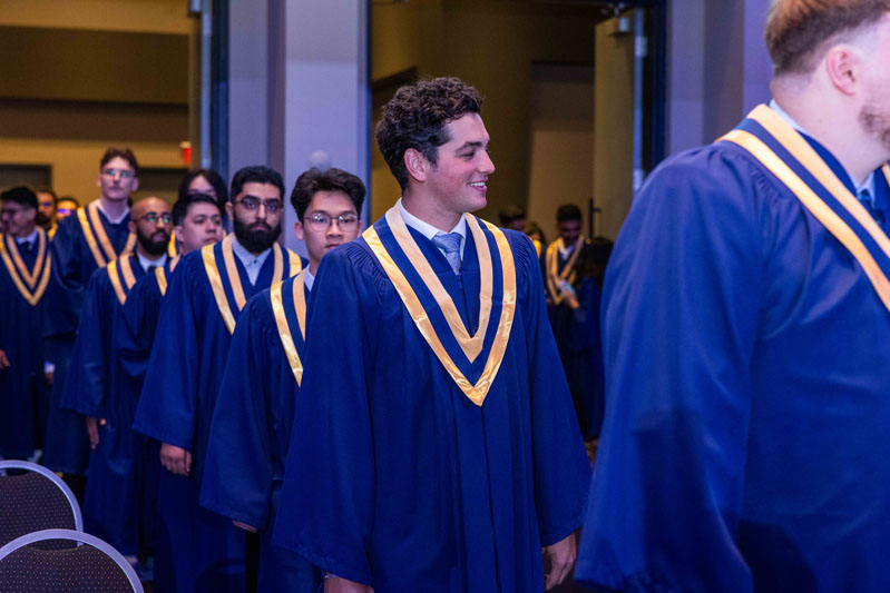 Students Smiling in line
