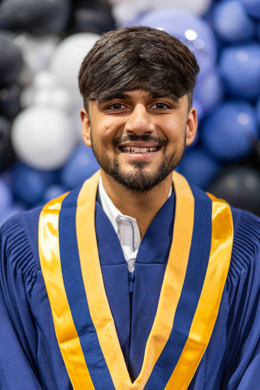 Student smiling