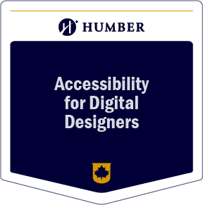 Accessibility for Digital Designers digital badge