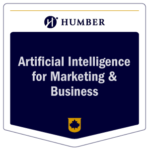 Artificial Intelligence for Marketing & Business micro-credential badge