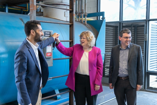 SWITCH Announcement with Dr. Anne Marie Vaughan, President and CEO,  Spencer Wood, Director Facilities Management,  Aman Hehar, Associate Director, Energy & Climate Change