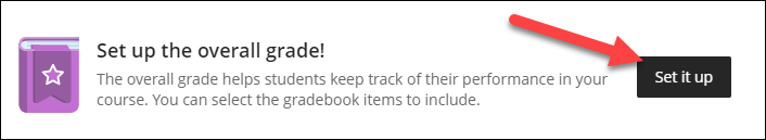option to set up overall grade 