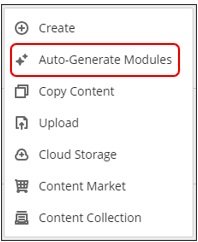 auto-generate module