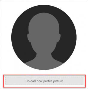 profile picture settings panel