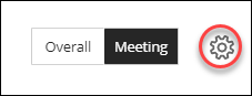 Settings icon on attendance page