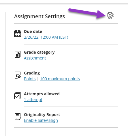 Ultra Assignment Settings