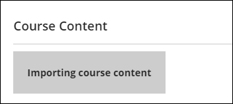 importing course content