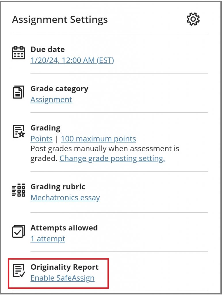 Using SafeAssign Faculty Blackboard