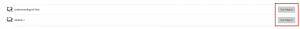 The 'Run Reports' buttons highlighted in a red square on the right side of each SCORM package title.