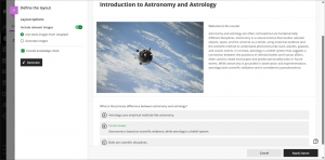 The generated module structure.