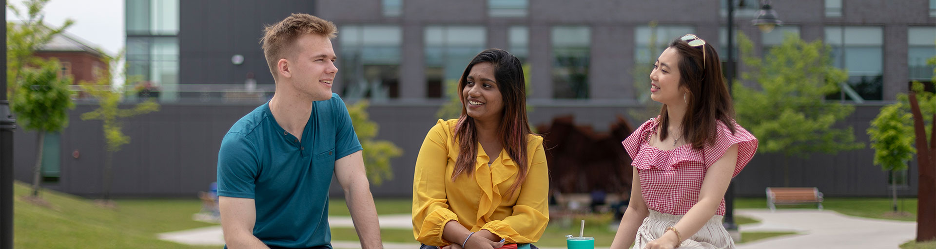 group of people laughing
