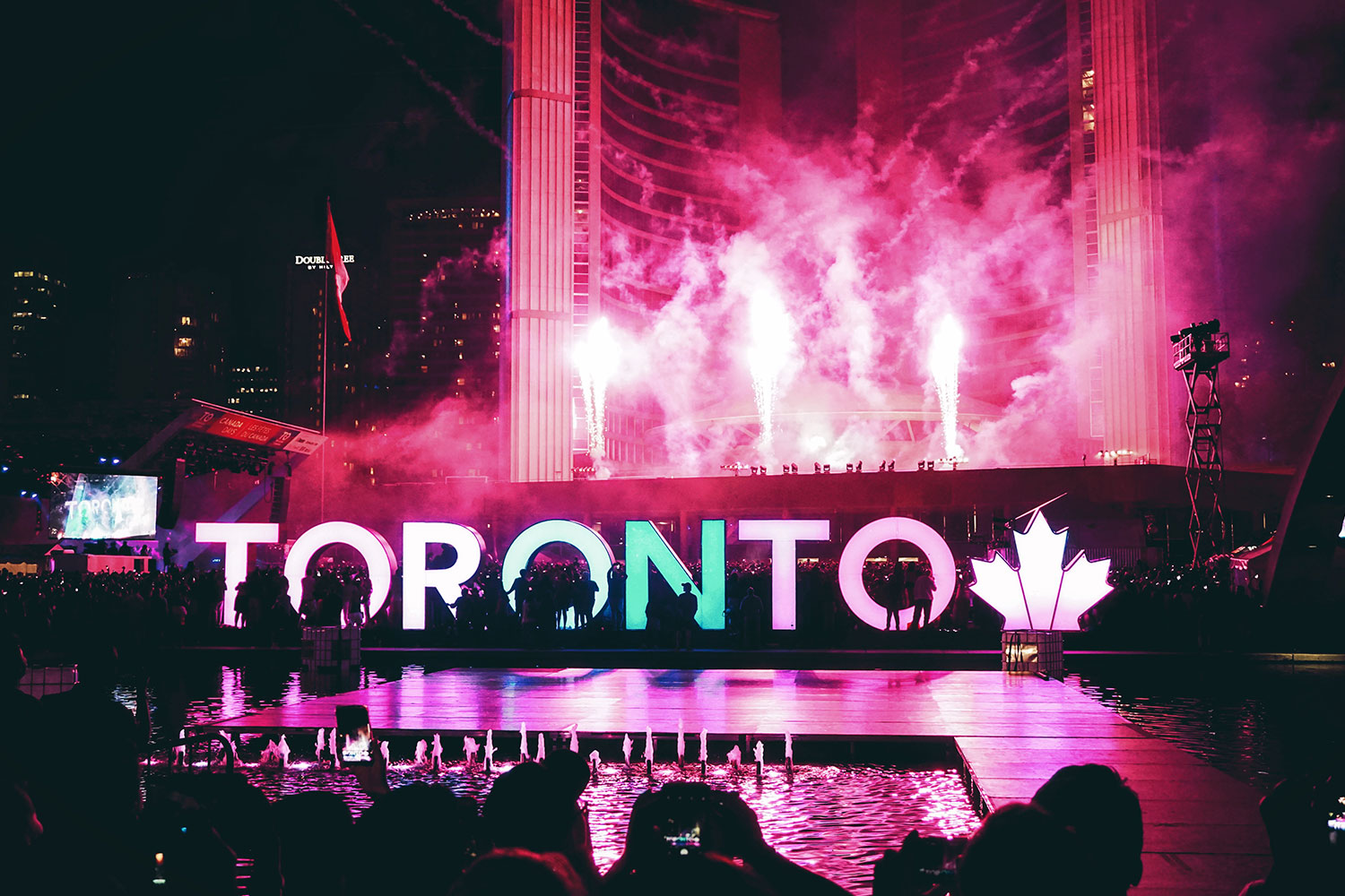 Toronto Sign at night