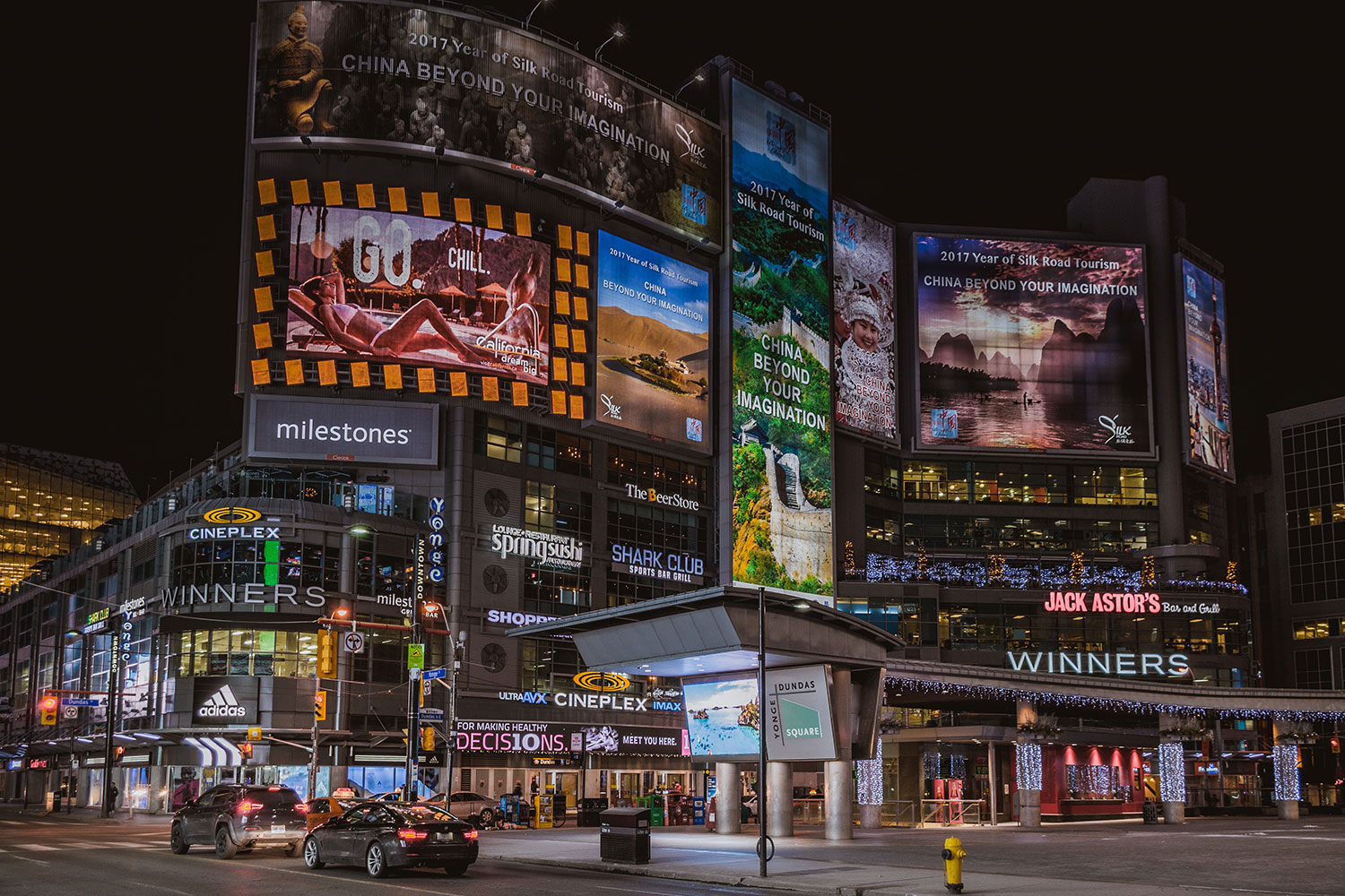 Toronto stores along Yonge & Dundas