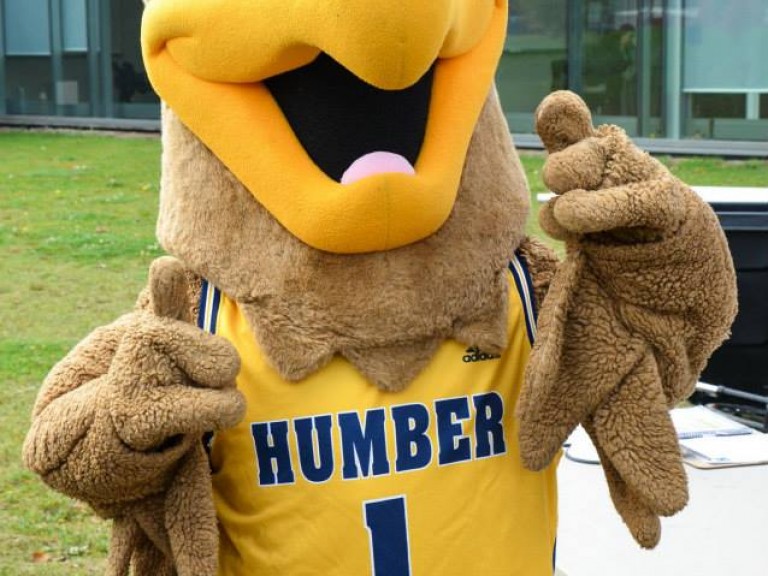 Humber hawk mascot