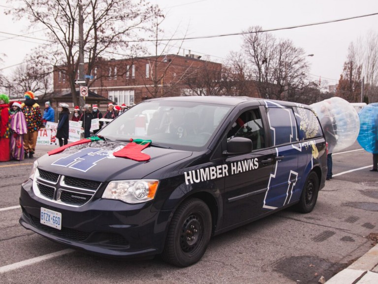 Humber Hawks Car with stockings stuck to the hood