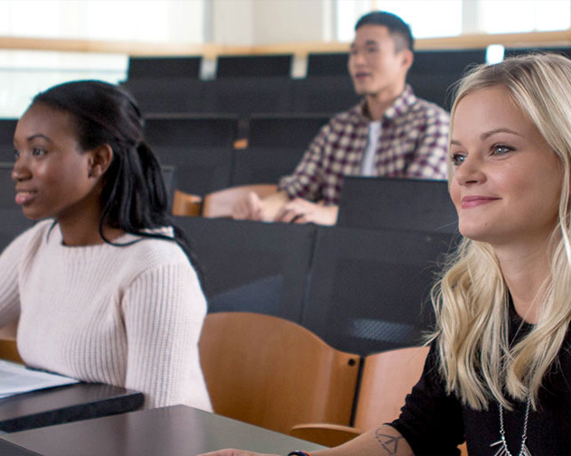 Students watching class