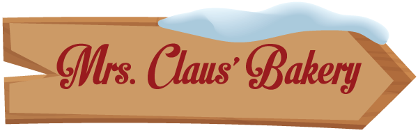 Mrs. Claus’ Bakery sign
