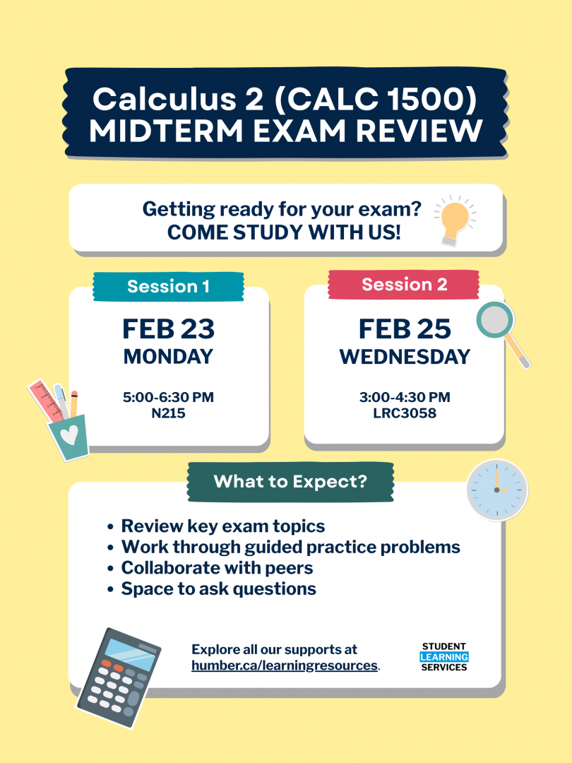 Calculus and Physics Drop-In Help Sessions