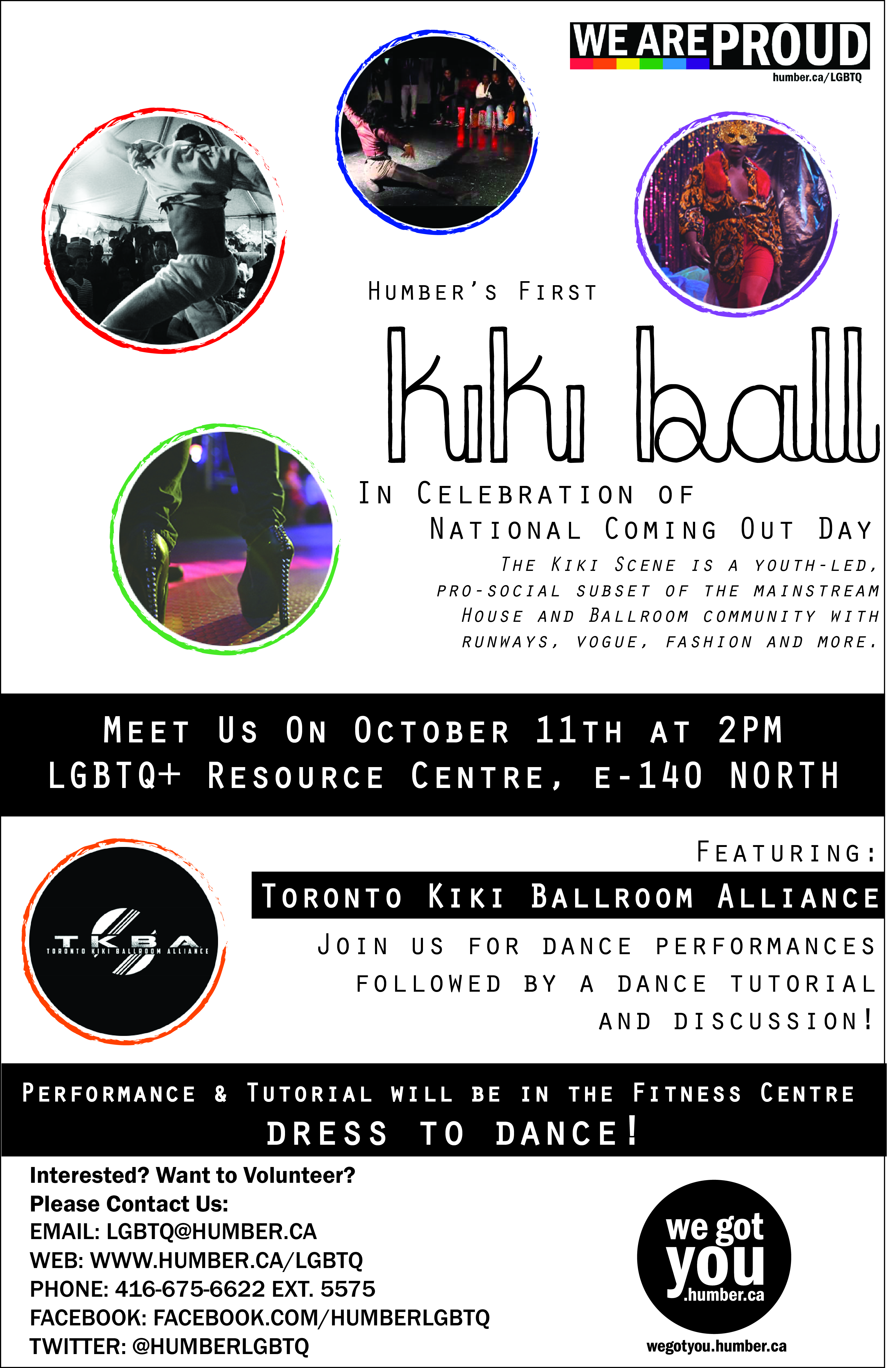 Humber's First Kiki Ball Poster. 