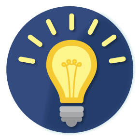 Illustration of a lit lightbulb