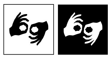 Silhouette of hands interpreting American Sign Language