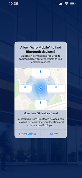 Screenshot of connecting to Bluetooth