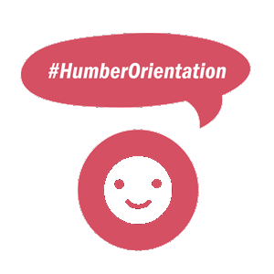 #HumberOrientation as a chat box