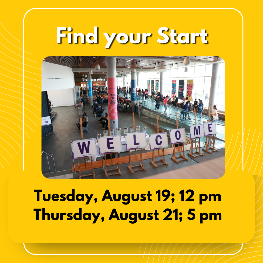 Ready Set Humber: Find your Start, August 19; 12pm
